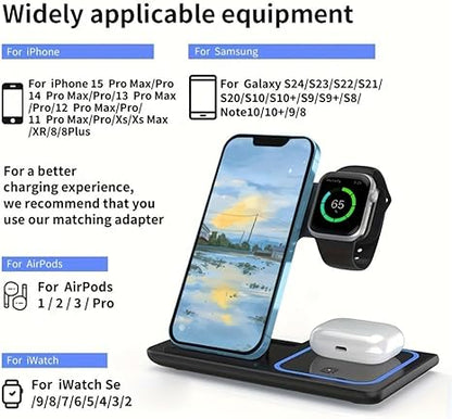 3 in 1 Wireless Charging Compatible with iPhone